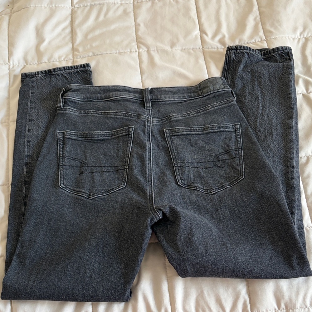American Eagle Outfitters Charcoal Straight Leg Jeans